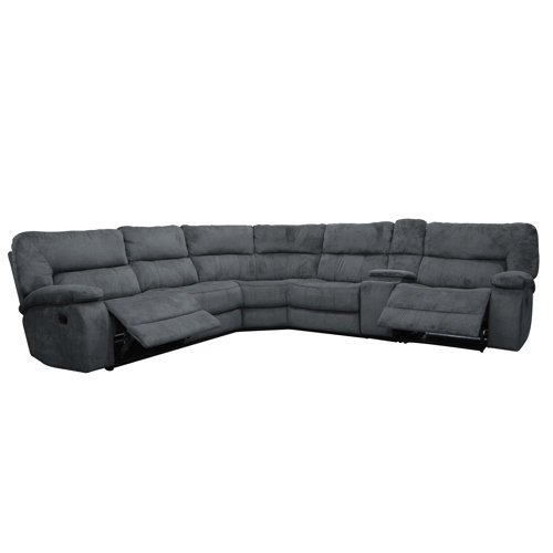 6   Piece Upholstered Reclining Sectional 